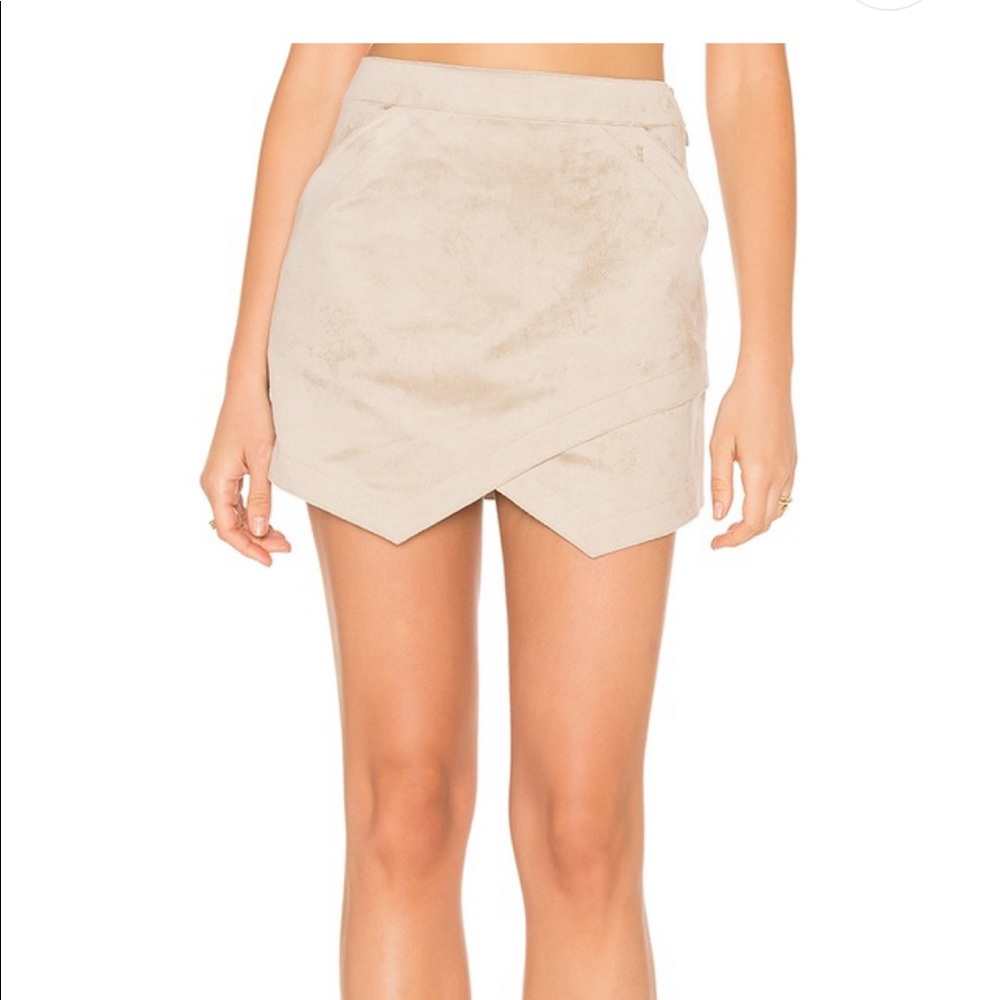BCBG Suede Beckett Mini Skirt XS